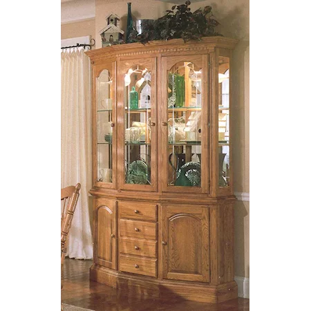 Canted China Cabinet and Buffet