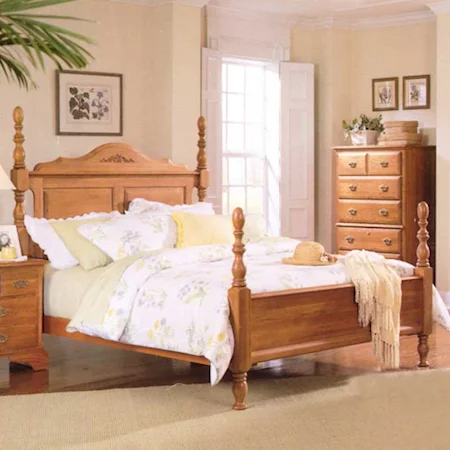 California King Size Panel Bed