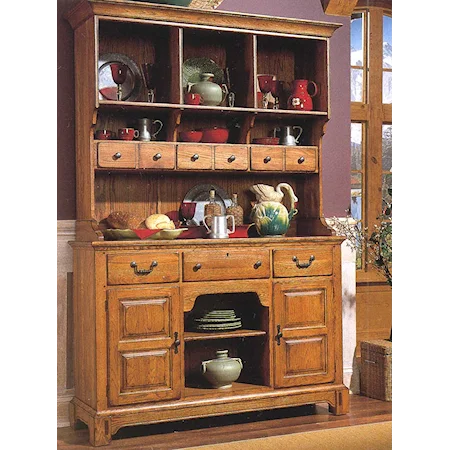 Buffet with Open Deck Hutch