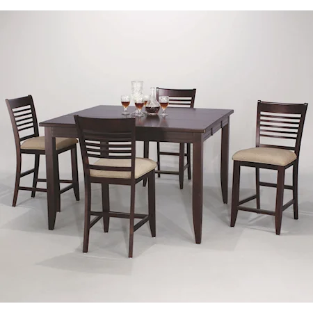 5-Piece High Dining Table Set