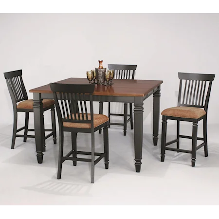 5-Piece High Dining Table Set