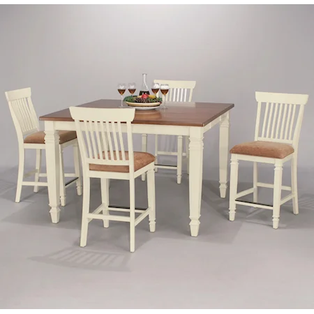 5-Piece High Dining Table Set