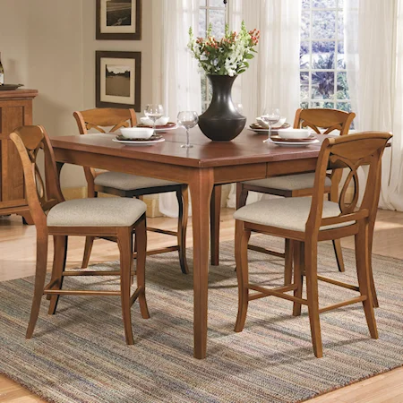 5-Piece High Dining Table Set