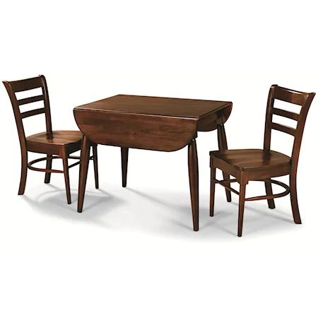 3-Piece Drop-Leaf Table & Chair Set