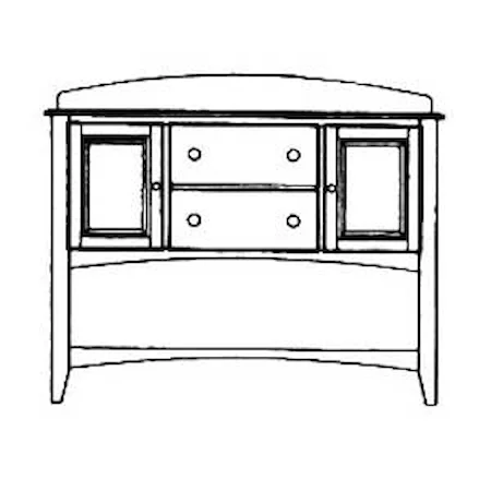 52" Two-Door Two-Drawer Sideboard