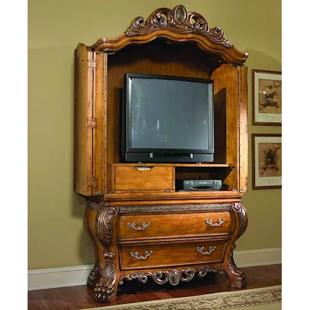 Medium Fruitwood Armoire