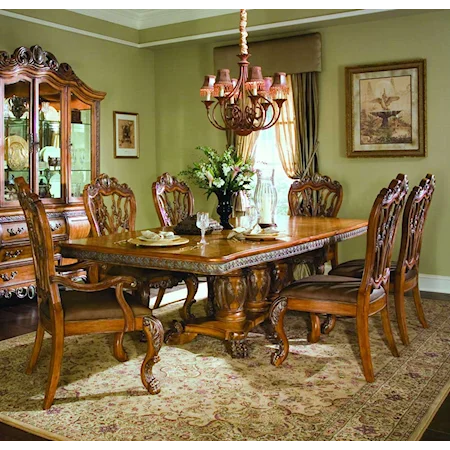 Medium Fruitwood Rectangular Dining Table