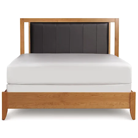 <b>Customizable</b> King Cambridge Leather Panel Bed