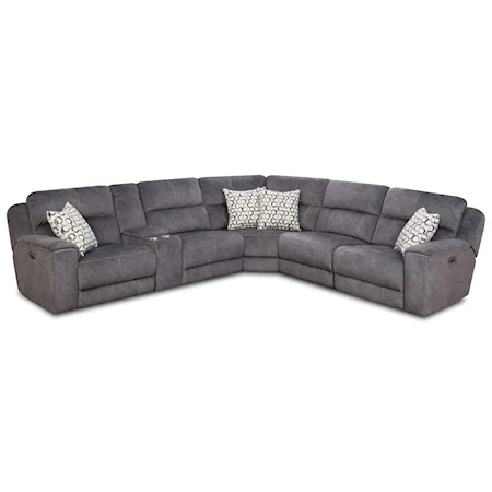 Reclining Sectional Sofa (4 Recliners)