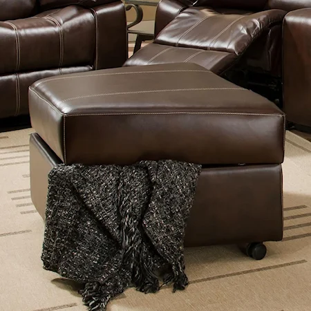 Casual Storage Ottoman with Casters