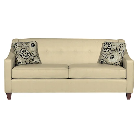 Contemporary Sofa with Button Detail