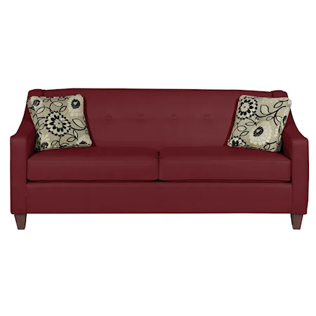 Contemporary Sofa with Button Detail