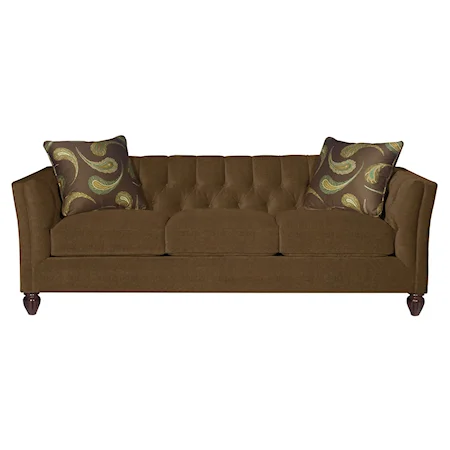 Transitional Chesterfield Sofa with Button-Tufting