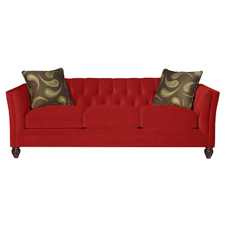 Transitional Chesterfield Sofa with Button-Tufting