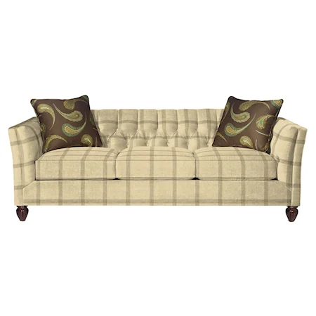 Transitional Chesterfield Sofa with Button-Tufting