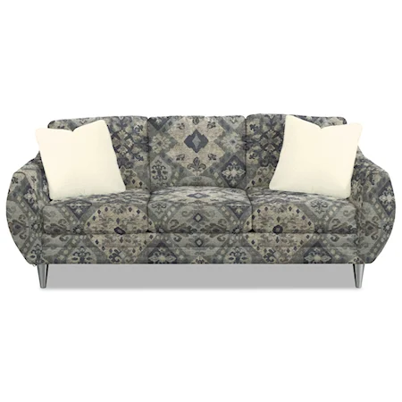 Modern Sofa with Bowed Arms