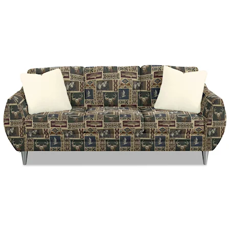 Modern Sofa with Bowed Arms