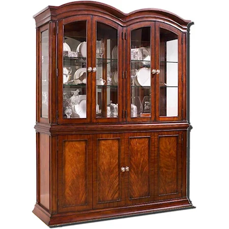 Finished Top Buffet and Hutch China Cabinet