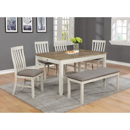 Table & Chair Set with Bench