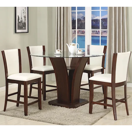 5 Piece Counter Height Table and Stool Set