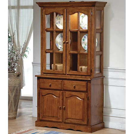 Dark Oak China Cabinet