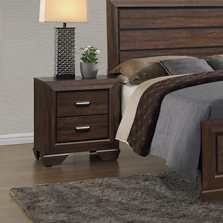 Contemporary Nightstand with Large Frame