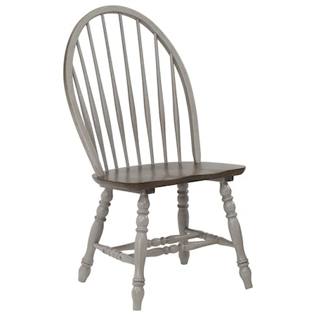 Relaxed Vintage Windsor Dining Side Chair