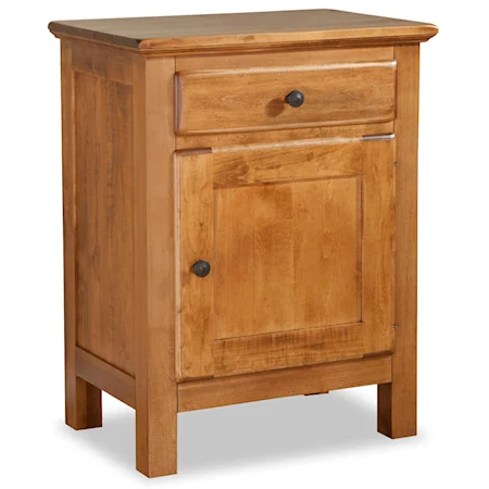 1-Drawer Nightstand with 1 Door