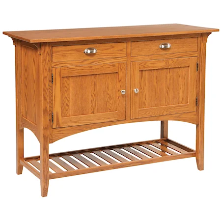 Mission Sideboard w/ 2 Drawers