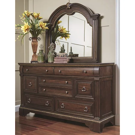 Traditional Dresser & Mirror