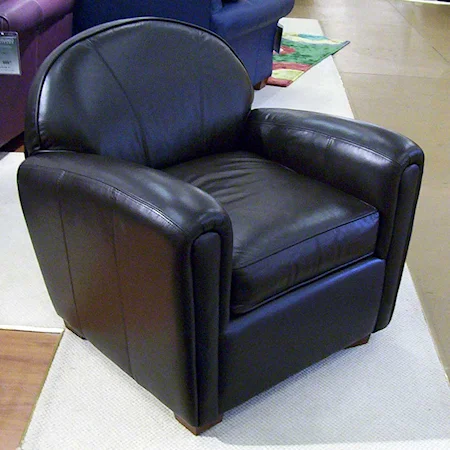 34" Contemporary Leather Chair