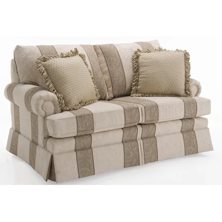 Love Seat w/ Semi Attached Back Cushions