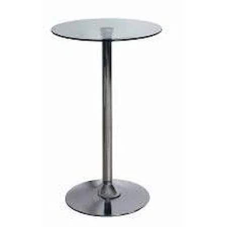 Counter Height Bar Table with Glass Top