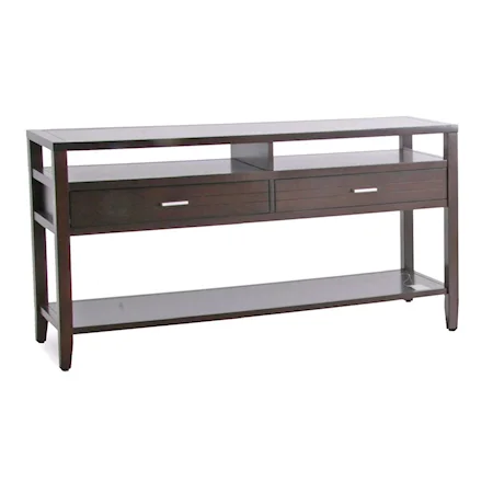 Contemporary Sofa Table with Tapered Legs