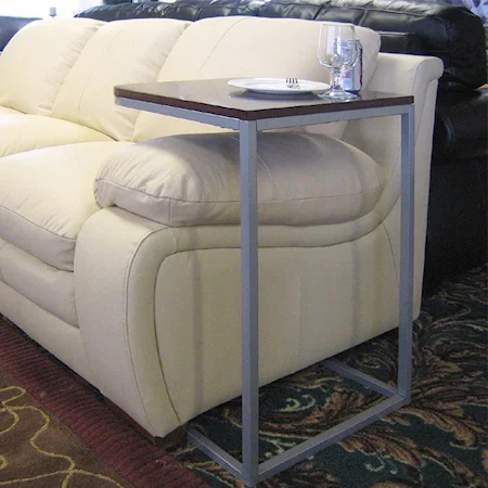 End Table with Metal Legs