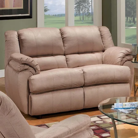 Reclining Loveseat with Double Padding