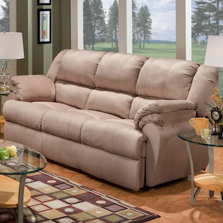 Reclining Sofa with Double Padding