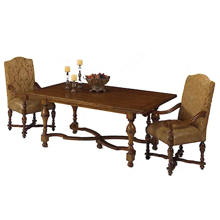 Abington Rectangular Table in Distressed Pecan