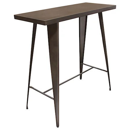 Rectangular Bar Height Metal Table