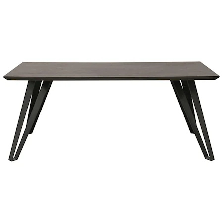 Rectangular Dining Table with Iron Legs