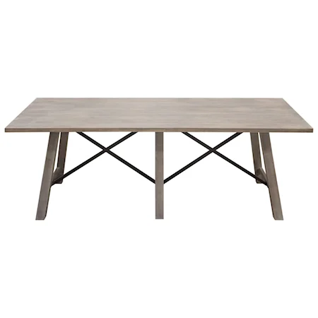 Contemporary 87" Dining Table