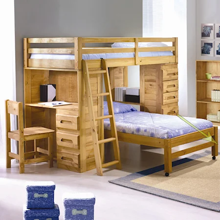 Student Loft Twin Over Twin Bed