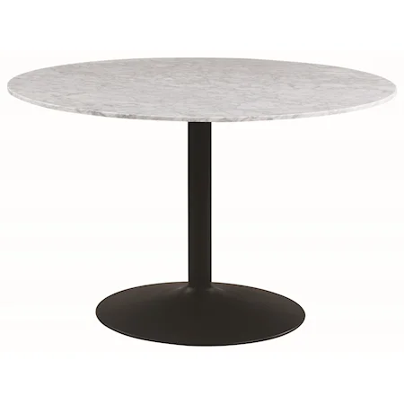 Round Dining Table with Carrara Top