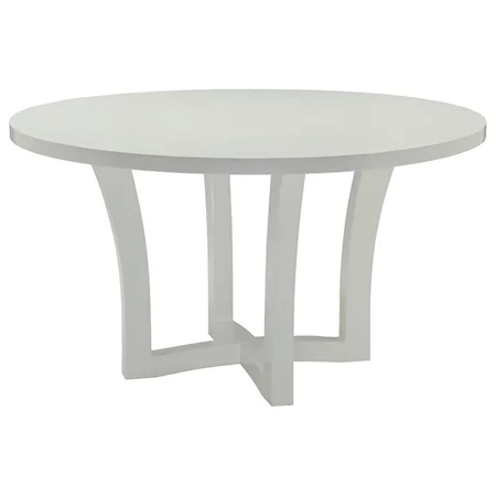 White Dining Table with Curving Legs