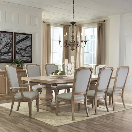 Neoclassic Inspired Table and Chair Set