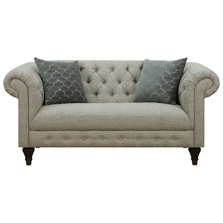 Tufted Loveseat with Bench Seat