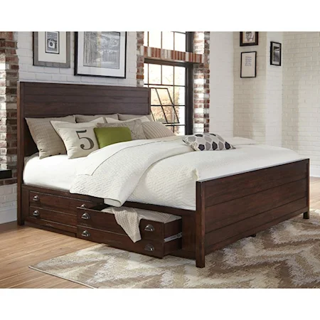 King Storage Bed