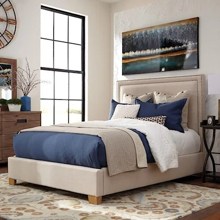 Upholstered California King Bed