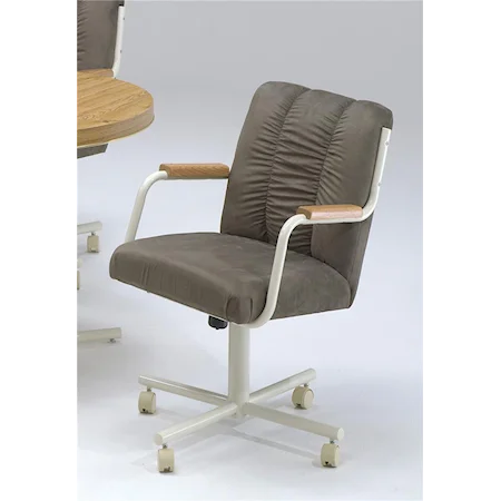 Adjustable Tilt Swivel Pedestal Arm Chair