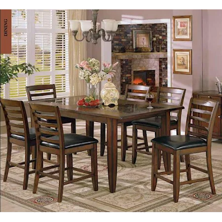 Counter Pub Table and Counter Height Stool Set